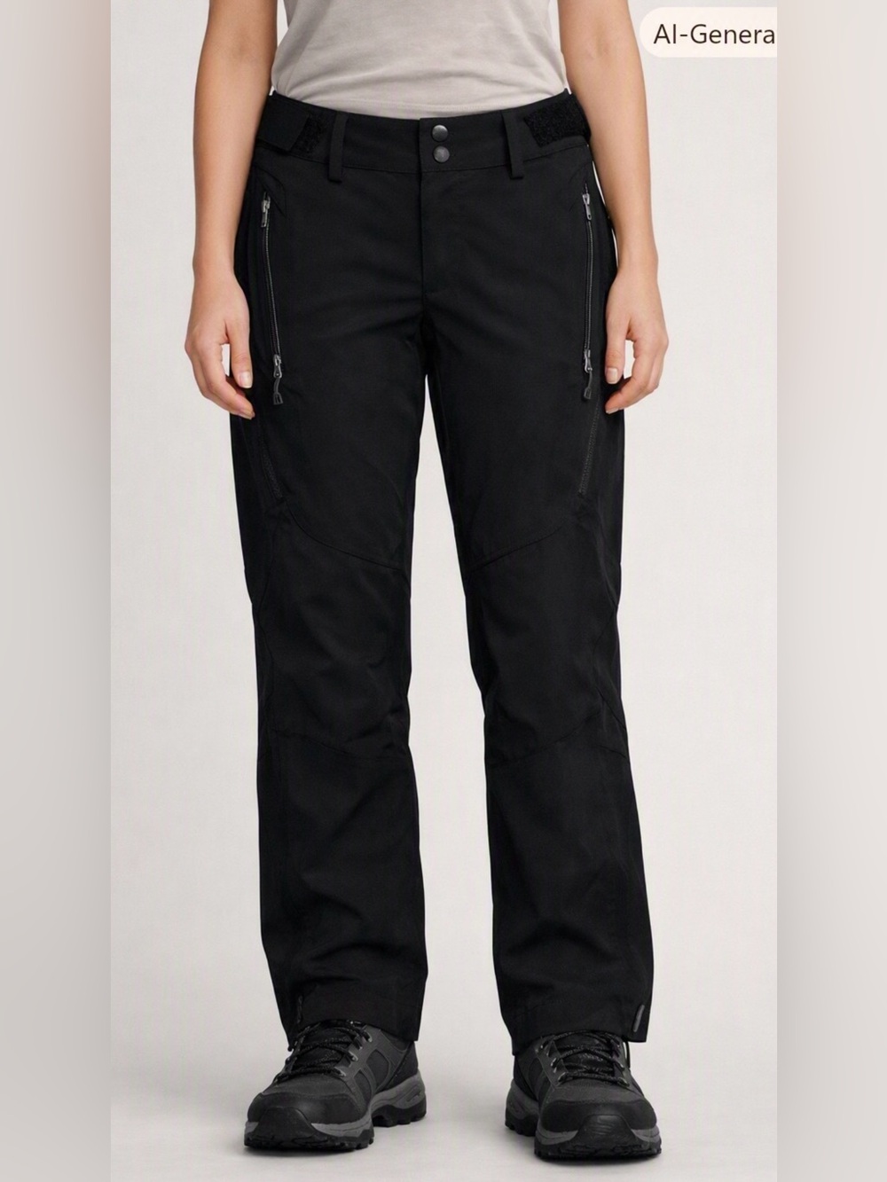 REI Elements Hiking Pants Womens Sz 6 Black Stretch Quick Dry Trail Outdoors